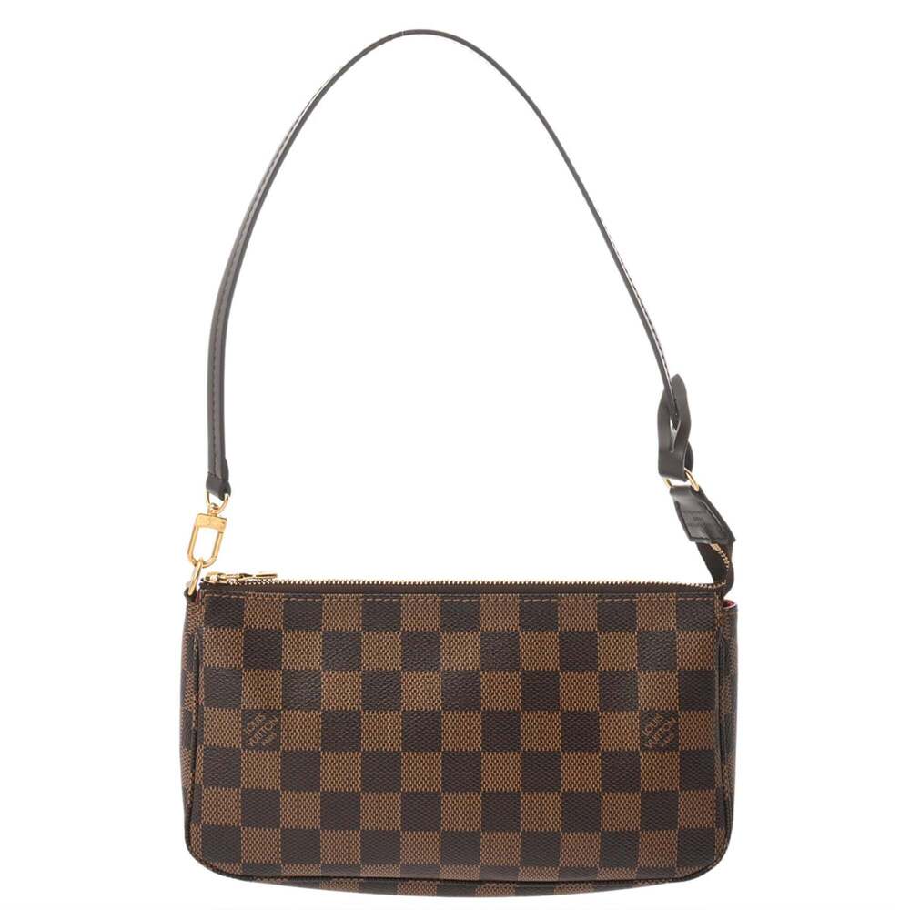 LOUIS VUITTON Brown Damier Canvas Pochette Pouch - Picture 2 of 11
